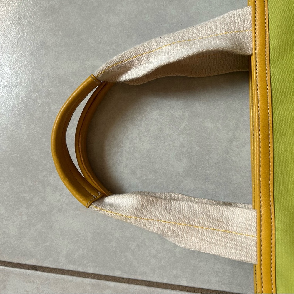 Coach Vintage Garden Tote Green Apple/ Yellow - Picture 15 of 16